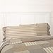 VHC Brands Sawyer Mill Striped Cotton Farmhouse Bedding King Pillow Case Set of 2, Pillowcase Set 21x40, Dark Creme White