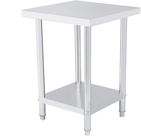 Gototop 2 Layer Stainless Steel Table Kitchen Table Made Of High Quality Stainless Steel For Kitchens Bars Restaurants Warehouses Etc Amazon De Kuche Haushalt