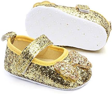 gold sequin baby shoes