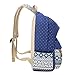 Abshoo Canvas Dot Backpack Cute Lightweight Teen Girls Backpacks School Shoulder Bags (Grey)