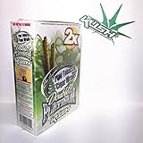 Double Platinum Wraps 2x Kush Flavor Box of 25 Packs - Limited Edition Kush Sticker