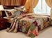 French Country Patchwork Quilt Bedspread Set King Size