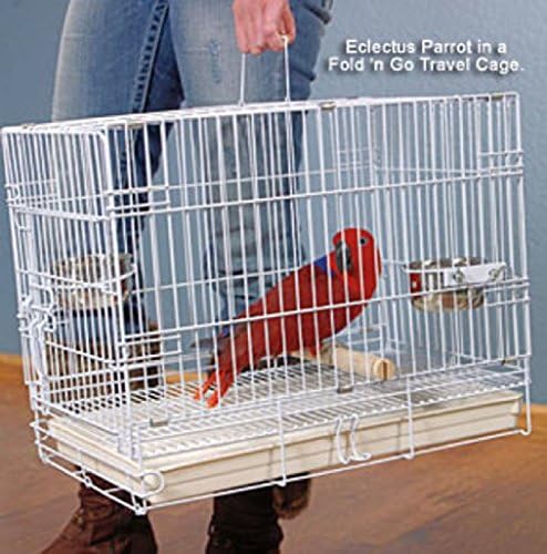 NEW Large Parrot Bird Travel Carrier Foldable Cage 24"X16.5" X20.5" H WTE 684