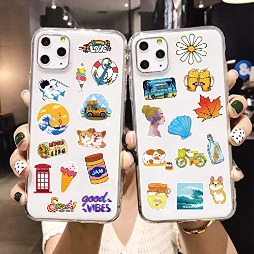 200pcs Mini Stickers, Stickers Pack for Phone, Cute Trendy Vinyl Stickers for Laptop, Cup, Cool Aesthetic Waterproof Sticers for Kids, Students, Adults