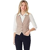 Design by Olivia Women's Dressy Casual Versatile Racerback Vest Three Button Tuxedo Suit Waistcoat