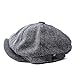 GESDY Mens Vintage Newsboy Ivy Cap Flat Octagonal Golf Driving Hat Beret Cabbie Gatsby