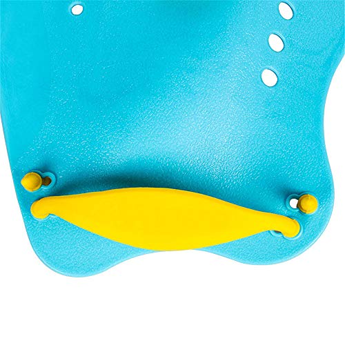 TRADERPLUS Swim Training Hand Paddles for Men Women Children (Blue, Small for Youth and Smaller Hand) - Thumbnail 2