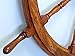 Nautical Deluxe Class Wood and Brass Decorative Ship Wheel 36