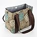 Fit & Fresh Women's Venice Insulated Lunch Bag, Stylish Adult Lunch Bag, Teal Floral