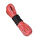 Astra Depot 1/4" x 50' RED Synthetic Fiber Winch Rope Cable 6400 LBs Recovery Replacement SUV ATV UTV Pickup Truck