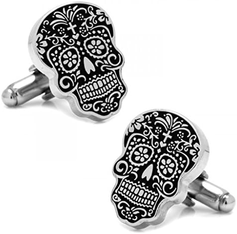 Silver Day of the Dead Cufflinks