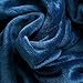 Luxury Collection Microplush Flannel Fleece Blanket | Ultra Soft 380 GSM Lightweight All-Season Anti-Static Throw/Blanket for Sofa Couch Bed (Throw (50'' x 60''), Navy Blue)