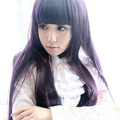 100cm Long Dark Purple Shirakiin Ririchiyo Straight Cosplay Party Wig - Image 2