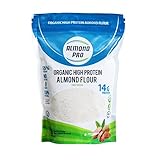 Almond Pro Organic High Protein Almond Flour (Pack of 2), Low Fat, Kosher, Gluten Free.