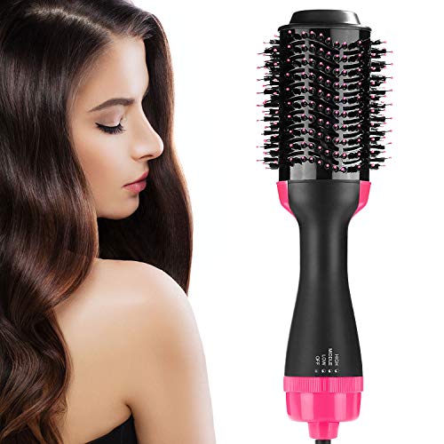 Hot Air Brush – ISASSY One-Step Hair Dryer & Volumizer 2 in 1 Negative Ion hair dryer Multi-functional Hair Comb Brush