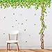SWORNA Nature Series SN040 Lovely Large Green Tree Removable Vinyl DIY Wall Art Decor Decal Mural Sticker Kids Baby Nursery Living/Sitting Room Playroom Kindergarten Bedrooom Study Hallway 79