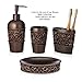 Essentra Home Bronze Liquid Soap Dispenser for Bathroom, Bedroom or Kitchen. Also Great for Hand Lotion and Essential Oils.