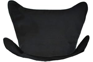 Coastal Casual Designs Butterfly Chair Replacement Covers Heavy Duty 14oz Cotton Duck Material Indoor/Outdoor (Black)