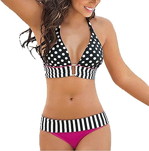 SweatyRocks Women's Floral Print Triangle Bikini Set – Adjustable Spaghetti Strap Two-Piece