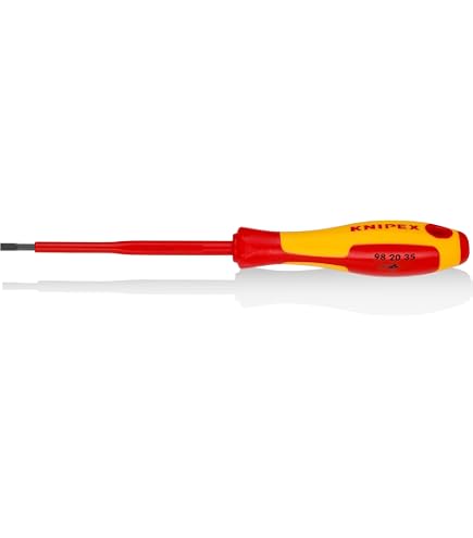 KNIPEX Tools 98 20 25 3/32-Inch Slotted Screwdriver, 3-Inch