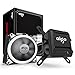 Aigo Water Liquid CPU Cooler 120mm Radiator Quiet Fan Water Cooler Easy Installation All-In-One Liquid CPU Cooler with Led Halo White Lights, INTEL/AMD with AM4 Support (120mm)