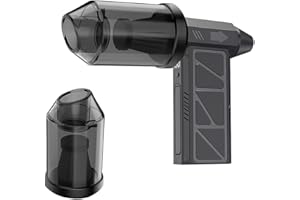 New Compressed 4 Speed Air Duster and Vacuum Combo – 100,000 RPM Cordless and Rechargeable Handheld Air Duster/Vacuum for Cle