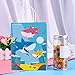 Yizeda 16 Packs Happy Shark Family Party Bags,Treat,Candy and Goodie Bags,Shark Gift Bags Party Supplies for Kids Cute Shark Themed Party, Birthday Decoration Gift Bags