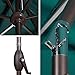 Abba Patio Outdoor Patio Umbrella Table Umbrella with Auto Tilt and Crank, 9-Feet, Dark Green