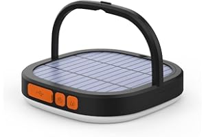 SAMUUN LED Camping Lantern, Solar Lanterns, 5000mAh Rechargeable Light 2000 Lumens 5 Light Modes, IP65 Waterproof with USB Charging – Lanterns for Power outages Hurricane, Hiking, Fish, Emergency, and Home