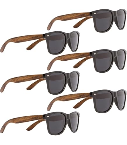Woodies Wood Sunglasses made from Zebra Wood with Half-Rim  display picture 3