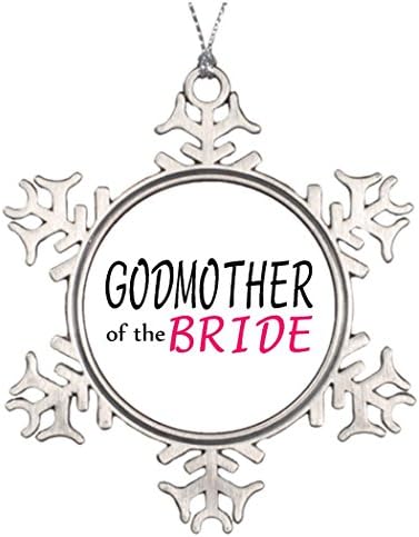 Custom Christmas Snowflake Ornament Brides Family Family Of The Bride God Mother Christmas Snowflake Ornament Designs