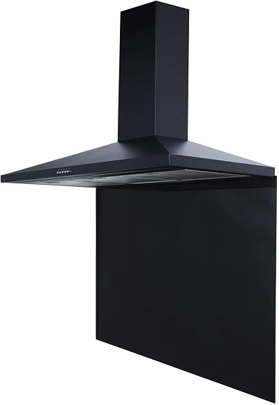 SIA Toughened Glass Splashback 1000x750mm Black