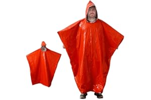 NOMADNIA Plus Size Emergency Poncho, Mylar Poncho with Hood, Mylar Emergency Blanket in Camping, Hiking, and Outdoor Activities