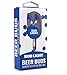 Bud Light Retractable Earbuds, Tangle-free Anti-knot Earbuds. BudLight Headphones, 3.5mm jack wired Headset. Bud Light Earpods Blue Beer Buds. Universal Stereo Sound Beer Bud Headphones