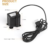 flintronic Submersible Water Pump 150 L/H USB DC 5V 0.4-1.5m Bottom Suction view 5