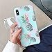 ooooops for XS Max Case, Red & Green Pineapple Pattern Design, Slim Fit Clear Bumper Soft TPU Full-Body Protective Cover Case for XS Max 6.5'' (Illusion Pineapples)