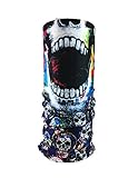 Festie Fever Multi Skull Rave Bandana Multifunctional Seamless Mask (Colorful)
