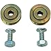 Slide-Co 111894 Sliding Screen door High Density Polyethylene Roller, Bolt, Nut and High Density Polyethylene Bushing (2 Pack)