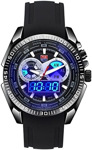 HWCOO Watches Tvg watch men's top brand luxury stainless steel digital simulation quartz watch men's sports watch