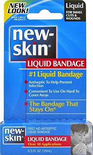 New-Skin Liquid Bandage, First Aid Liquid Antiseptic, Over 50 Applications, 0.3 Fluid Ounce (Pack of 3)