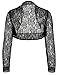 Belle Poque Women's Long Sleeve Floral Lace Shrug Bolero Cardigan JS49
