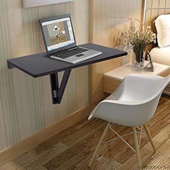 Amazon.com: Heberry Folding Table Modern Wall-Mounted ...