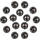 MUUNN 50pcs Tungsten Slotted Beads for Fly Tying, Sink Deeper and Faster 12 Colors/13 Sizes Slotted Tungsten Beads Fly Tying Beads Head Fly Tying Materials