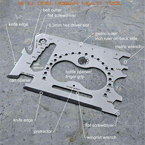 MultiWallet 2 Large Toolcard Edition. Holstex Tactical Wallet Carbon Fiber Texture. Multi tool and money clip.