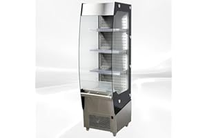 COOLER DEPOT USA Commercial Refrigerator Open Air Merchandiser Slope Display New 20" Grab Showcase Restaurant Multideck Chiller NSF Display Cooler cf-220
