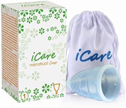 Icare Small Clear Menstrual Cup in Reusable Period Cups (Transparent S)