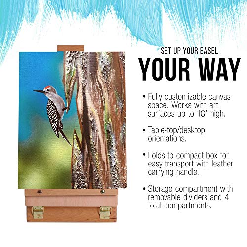 3 Art+Supply+Adjustable+Sketchbox+Beechwood