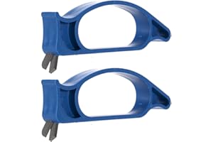 Ice Auger Sharpener Double Layer Ice Fishing File Diamond Winter Ice Deluxe Auger Sharpener Fishing Accessories - Blue 2PCS