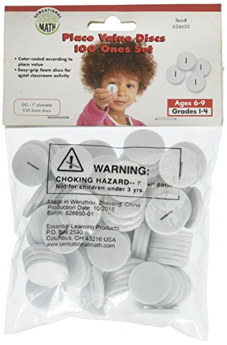 Essential Learning Products 100 Ones Place Value Discs Set