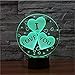 3D Illusion Night Light,USB 7 Colors Change Touch Table Desk Bedroom LED Lamp for Girls Lover's Gift & Home Decoration (I Love You)